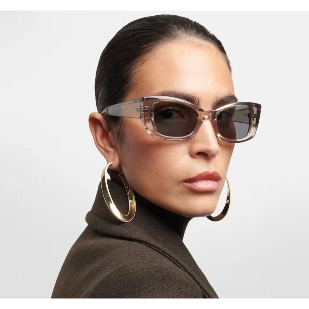 NEW SAINT LAURENT SL593 003 BEIGE WOMEN SUNGLASSES SAINT LAURENT SL 593 003